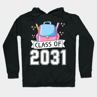 Class of 2031 Grow with me gift for kindergarten, preschool boys, girls and teachers Hoodie